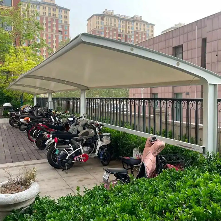 普格县膜结构电动车棚